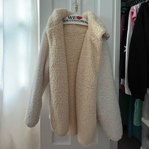 never worn urban outfitters reversible teddy oversize